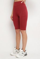 Czerwone Szorty Kolarki z Efektem Push-Up Briala. Czerwone szorty sportowe Born2be, bez wzorów. Za 49.99 zł.