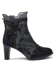 Laura Vita Botki Alcbaneo 160 Khaki. Brązowe botki LAURA VITA, bez wzorów, ze skóry, bez obcasa, na słupku, bez zapięcia. Za 279.99 zł.