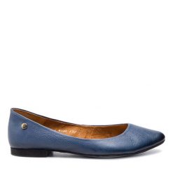 Baleriny Maciejka. Niebieskie baleriny Maciejka, bez wzorów, bez obcasa, bez zapięcia. Za 319.99 zł.