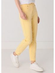 CIMARRON Spodnie w kolorze żółtym rozmiar: W25. Żółte spodnie materiałowe Cimarron, bez wzorów, z materiału, klasyczne, z podwyższonym stanem. Za 162.49 zł.
