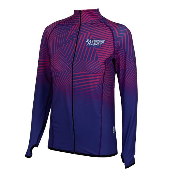 Bluza damska do biegania rozpinana EXTREME HOBBY CALEIDOSCOPE. Fioletowe bluzy EXTREME HOBBY, na jesień, xs, bez wzorów, z elastanu, sportowe, bez ramiączek, bez kaptura. Za 219.00 zł.