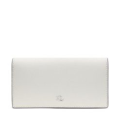 Duży Portfel Damski LAUREN RALPH LAUREN. Białe portfele Lauren Ralph Lauren, bez wzorów. Za 389.99 zł.
