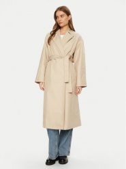 Calvin Klein Trencz 00040WL546 Beżowy Regular Fit. Brązowe płaszcze Calvin Klein, xxl, bez wzorów, z bawełny, bez kaptura. Za 639.99 zł.