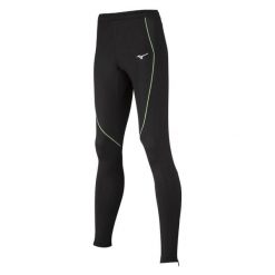 Ekskluzywne legginsy damskie Mizuno JPN. Czarne legginsy Mizuno, bez wzorów, sportowe. W wyprzedaży za 190.30 zł.