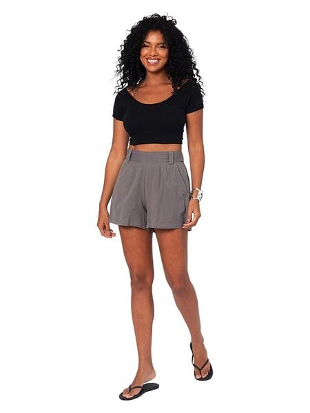 Aller Simplement Szorty w kolorze antracytowym rozmiar: 38/40. Szare szorty Aller Simplement, bez wzorów, z tkaniny, klasyczne. Za 83.62 zł.