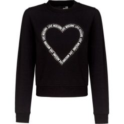 Bluza LOVE MOSCHINO. Czarne bluzy Love Moschino, bez wzorów, z dzianiny, bez ramiączek, bez kaptura. W wyprzedaży za 355.00 zł.