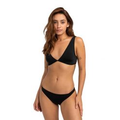 Dół od stroju kąpielowego Billabong Sol Searcher Tropic. Czarne bikini Billabong, bez wzorów, sportowe. Za 56.99 zł.