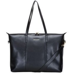 Smith & Canova torebka Osa czarna. Czarne torebki klasyczne Smith & Canova, bez wzorów, bez dodatków. W wyprzedaży za 505.00 zł.