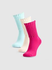 4F Skarpety casual za kostkę (3-pack) damskie - multikolor 35-38. Skarpetki 4f, bez wzorów. Za 69.99 zł.