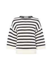 Msch Copenhagen sweter z dzianiny - MSCHLeika Jillena Kobiety dzianina grubo tkana niebieski|biały, M/L. Białe swetry MSCH Copenhagen, l, bez wzorów, z dzianiny, bez ramiączek. Za 179.95 zł.