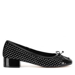 Baleriny Nine West. Czarne baleriny Nine West, bez wzorów, bez obcasa, bez zapięcia. Za 137.99 zł.