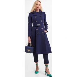 Płaszcz ELISABETTA FRANCHI. Żółte płaszcze Elisabetta Franchi, bez wzorów, bez kaptura. Za 5,389.00 zł.