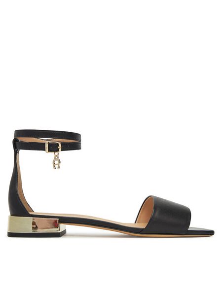 Aigner Sandały Fashion Saskia 6A 1251060 Czarny. Czarne sandały Aigner, bez wzorów, ze skóry, bez obcasa, na płaskiej podeszwie, bez zapięcia. Za 839.99 zł.