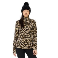 Damski polar 1/4 zip Protest Esher. Brązowe bluzy z polaru Protest, bez wzorów, z polaru. Za 241.00 zł.