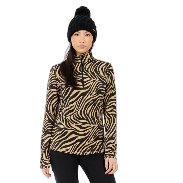 Damski polar 1/4 zip Protest Esher. Brązowe bluzy z polaru Protest, bez wzorów, z polaru. Za 241.00 zł.