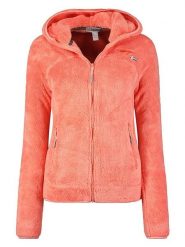 Geographical Norway Kurtka polarowa "Upalood" w kolorze łososiowym rozmiar: L. Pomarańczowe kurtki Geographical Norway, l, bez wzorów, z polaru, bez kaptura. Za 113.63 zł.