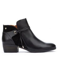 Botki Pikolinos. Czarne botki Pikolinos, bez wzorów, bez obcasa, na słupku, bez zapięcia. Za 649.99 zł.