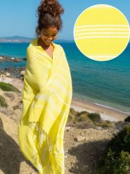 Hammam Chusta hammam w kolorze żółtym - 180 x 100 cm rozmiar: onesize. Żółte chusty Hammam, bez wzorów, z bawełny. Za 52.99 zł.