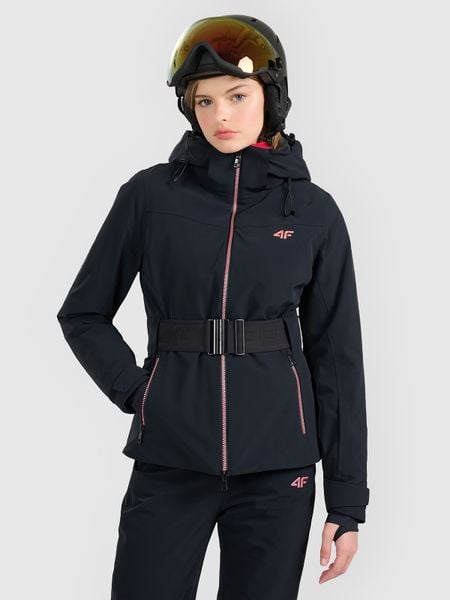 4F Kurtka narciarska membrana Dermizax 20000 z systemem RECCO damska - czarna S. Czarne kurtki narciarskie 4f, na zimę, s, bez wzorów, z materiału, bez kaptura, narciarskie, Dermizax. Za 1,799.99 zł.