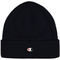 Czapka Champion Beanie Cap. Niebieskie czapki zimowe Champion, bez wzorów, z materiału. Za 67.99 zł.