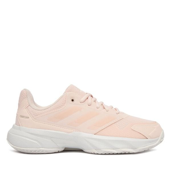 Buty do tenisa adidas. Czerwone buty treningowe adidas, bez wzorów, bez zapięcia, tenisowe. Za 341.99 zł.