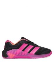 Adidas Buty na siłownię Dropset 4 JR4664 Czarny. Czarne buty treningowe adidas, bez wzorów, z materiału, bez zapięcia, na fitness i siłownię. Za 569.99 zł.