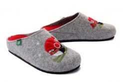 DR. BRINKMANN 320150-91 hellgrau, kapcie damskie. Szare kapcie Dr. Brinkmann, bez wzorów. Za 249.90 zł.