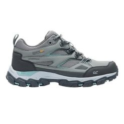 Damskie buty do chodzenia Regatta Holcombe III. Szare trekkingi Regatta, bez wzorów, z materiału, bez zapięcia, trekkingowe. Za 287.00 zł.
