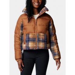 Kurtka Przejściowa Damska Columbia Leadbetter Point II Print Sherpa Hybrid. Brązowe kurtki Columbia, na zimę, l, bez wzorów, bez kaptura. W wyprzedaży za 560.00 zł.