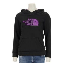 Second life - Bluza z kapturem damska The North Face czarna - Stan bardzo dobry. Czarne bluzy z kapturem The North Face, l, bez wzorów, z materiału, z kapturem, na fitness i siłownię. Za 127.76 zł.
