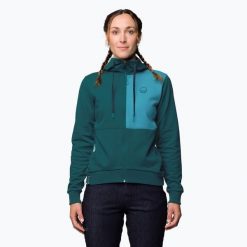Bluza wspinaczkowa damska Wild Country Flow 2 Hoody. Niebieskie bluzy WILD COUNTRY, na zimę, bez wzorów, bez ramiączek, bez kaptura. Za 269.99 zł.