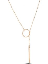 Atelier MIU Pozłacany naszyjnik z elementami ozdobnymi - dł. 42 cm rozmiar: onesize. Żółte naszyjniki atelier MIU, z materiału, pozłacane. Za 41.95 zł.