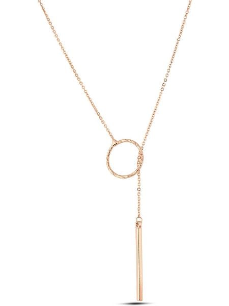 Atelier MIU Pozłacany naszyjnik z elementami ozdobnymi - dł. 42 cm rozmiar: onesize. Żółte naszyjniki atelier MIU, z materiału, pozłacane. Za 41.95 zł.