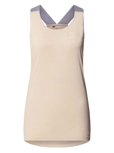 Haglöfs Top funkcyjny "Ridge" w kolorze beżowo-szarym rozmiar: XS. Brązowe topy sportowe Haglöfs, xs, bez wzorów, z materiału. Za 74.81 zł.