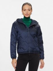 Tommy Jeans Kurtka przejściowa DW0DW17242 Granatowy Regular Fit. Niebieskie kurtki Tommy Jeans, xs, bez wzorów, z jeansu, bez kaptura. Za 459.99 zł.
