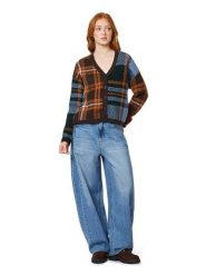 Scotch & Soda Kardigan w kolorze ciemnobrązowo-błękitnym rozmiar: XS. Brązowe swetry Scotch & Soda, xs, bez wzorów, bez ramiączek. Za 309.95 zł.