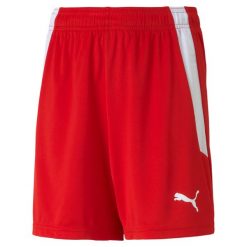 Spodenki piłkarskie dziecięce PUMA Teamliga. Białe szorty Puma, bez wzorów, sportowe. Za 155.00 zł.