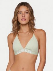 Calvin Klein Swimwear Góra od bikini LV00Q61222 Zielony. Zielone bikini Calvin Klein Swimwear, bez wzorów, z syntetyku. Za 209.99 zł.
