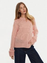 Munthe Sweter Tahlis 243160124370 Różowy Loose Fit. Czerwone swetry Munthe, bez wzorów, z syntetyku, bez ramiączek. Za 879.99 zł.