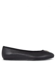 Tommy Hilfiger Baleriny Th Leather Ballerina FW0FW07712 Czarny. Czarne baleriny Tommy Hilfiger, bez wzorów, ze skóry, bez obcasa, bez zapięcia. Za 569.99 zł.