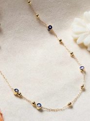 Lodie Silver Pozłacany naszyjnik z elementami ozdobnymi - dł. 42 cm rozmiar: onesize. Szare naszyjniki Lodie Silver, z materiału, metalowe. Za 43.99 zł.