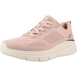 Buty SKECHERS BOBS ARCH FIT ELEV8 Rose. Czerwone trekkingi Skechers, bez wzorów, z tkaniny, bez zapięcia, na fitness i siłownię. Za 282.99 zł.