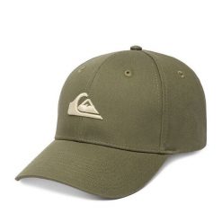 Czapka z daszkiem Quiksilver. Brązowe czapki z daszkiem Quiksilver, bez wzorów. Za 79.99 zł.