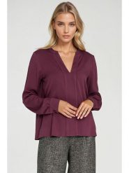 Nife Bluzka w kolorze fioletowym rozmiar: 40. Różowe bluzki Nife, bez wzorów, bez kołnierzyka, bez ramiączek. Za 148.61 zł.