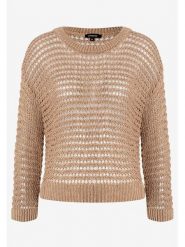 More & More Sweter w kolorze karmelowym rozmiar: 40. Brązowe swetry More & More, bez wzorów, bez ramiączek. Za 198.10 zł.