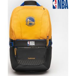 Plecak do koszykówki 25 L Tarmak NBA 500 Golden State Warriors. Niebieskie plecaki TARMAK, bez wzorów, bez dodatków. W wyprzedaży za 89.99 zł.