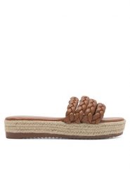 DeeZee Espadryle INCREDIBLE KL-E8875-2 Brązowy. Brązowe espadryle DeeZee, bez wzorów, z syntetyku, bez obcasa. Za 129.99 zł.