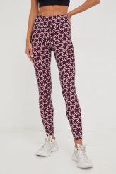 Tommy Hilfiger legginsy damskie kolor bordowy wzorzyste. Czerwone legginsy Tommy Hilfiger, bez wzorów, z dzianiny. Za 299.99 zł.