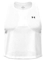 Under Armour Top sportowy w kolorze białym rozmiar: XS. Białe topy sportowe Under Armour, xs, bez wzorów, z materiału, outdoorowe. Za 69.99 zł.
