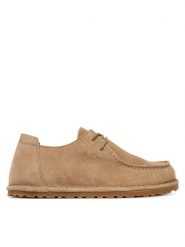 Birkenstock Półbuty Utti Lace 1034413 Beżowy. Brązowe półbuty wsuwane Birkenstock, bez wzorów, ze skóry, bez obcasa, na płaskiej podeszwie. Za 719.99 zł.